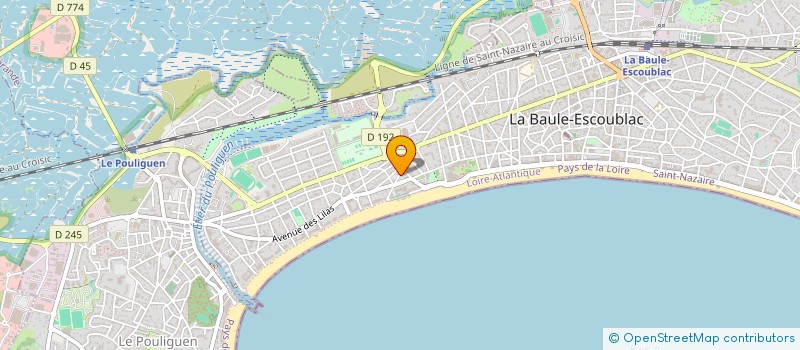 localisation de l'entreprise MERITES  LA BAULE-ESCOUBLAC