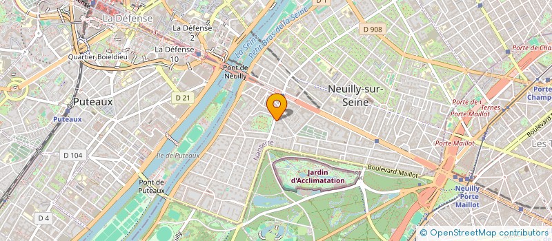 localisation de l'entreprise MERIVAL à NEUILLY-SUR-SEINE