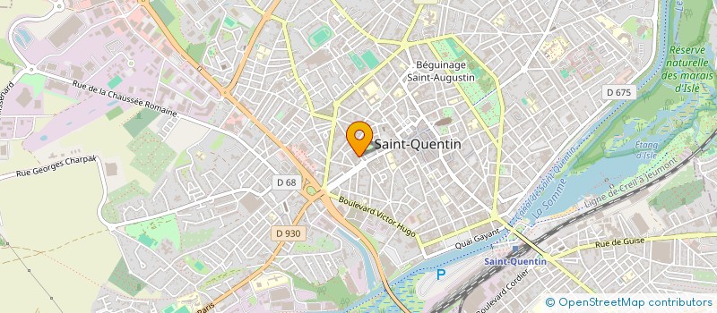 localisation de l'entreprise MERIVAN à SAINT-QUENTIN