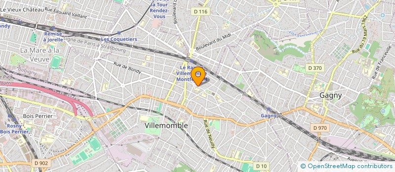 localisation de l'entreprise MERIVAS  VILLEMOMBLE