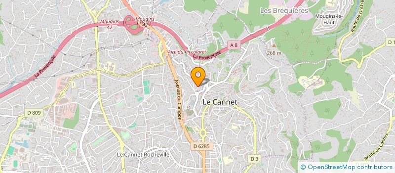 localisation de l'entreprise MERKIS à LE CANNET