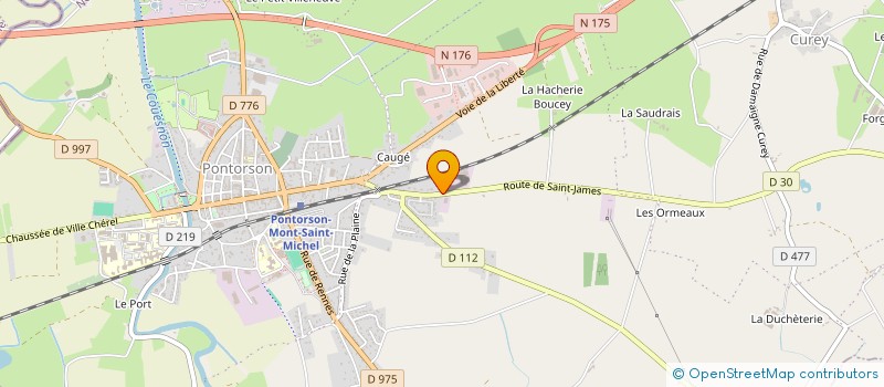 localisation de l'entreprise MERLAM DISTRIBUTION à PONTORSON