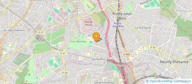 localisation de l'entreprise MERLAN à MONTREUIL