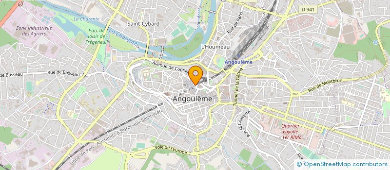 localisation de l'entreprise MERLE-VILLAIN MJPM ASSOCIES  ANGOULEME