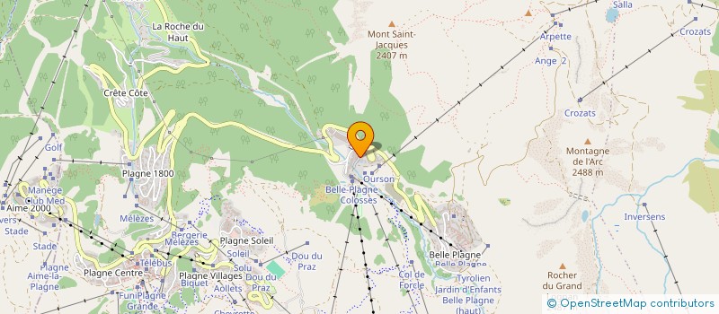 localisation de l'entreprise MERLE WENGER  LA PLAGNE TARENTAISE