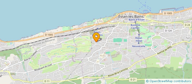 localisation de l'entreprise MERLER INTERNATIONAL  EVIAN-LES-BAINS