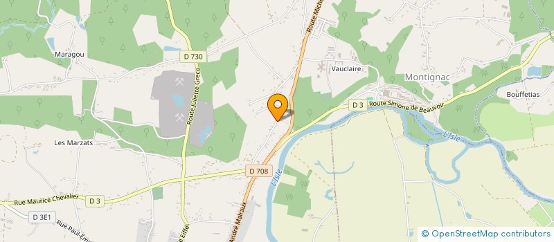 localisation de l'entreprise MERLERIE  MONTPON-MENESTEROL