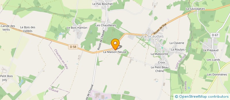 localisation de l'entreprise MERLET à FROSSAY