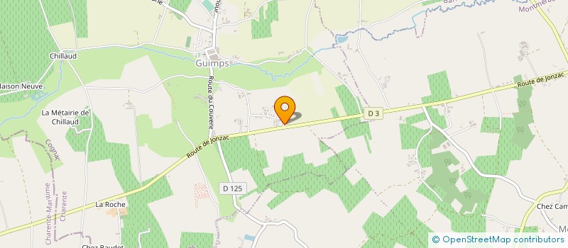 localisation de l'entreprise MERLET ENERGIES à GUIMPS