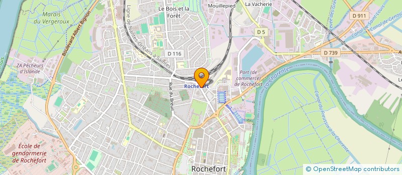 localisation de l'entreprise MERLET-GRIOTTINE  ROCHEFORT