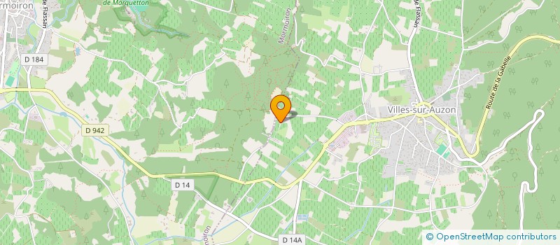 localisation de l'entreprise MERLET GUYONNEAU  VILLES-SUR-AUZON