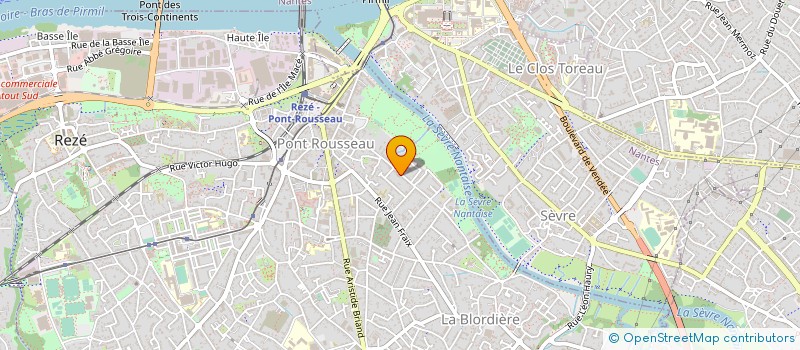 localisation de l'entreprise MERLET J-LOUIS GILIBERT YVES  REZE