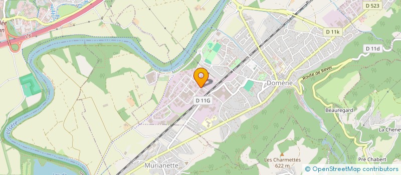 localisation de l'entreprise MERLETT FRANCE à DOMENE