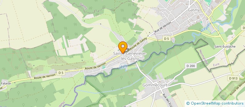 localisation de l'entreprise MERLETTES EN FETES  SAINTE-GENEVIEVE-LES-GASNY