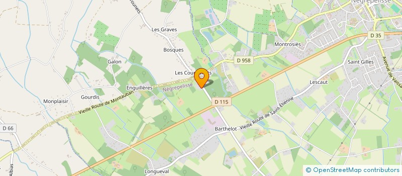 localisation de l'entreprise MERLIER HERISSON  NEGREPELISSE