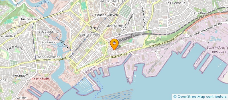 localisation de l'entreprise MERLIN à BREST