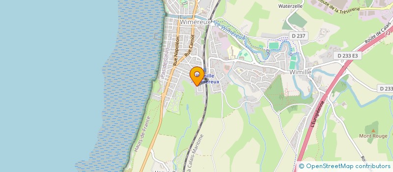 localisation de l'entreprise MERLIN  WIMEREUX