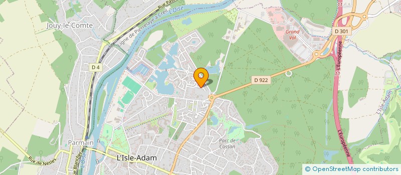 localisation de l'entreprise MERLIN  L'ISLE-ADAM