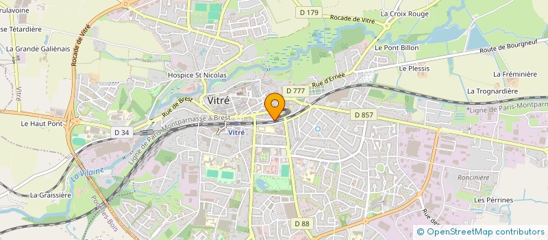 localisation de l'entreprise MERLIN  VITRE
