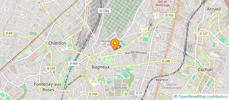 localisation de l'entreprise MERLIN à BAGNEUX
