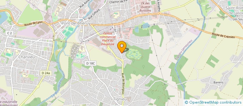 localisation de l'entreprise MERLIN AUDITS ET CONSEILS  TIGNIEU-JAMEYZIEU