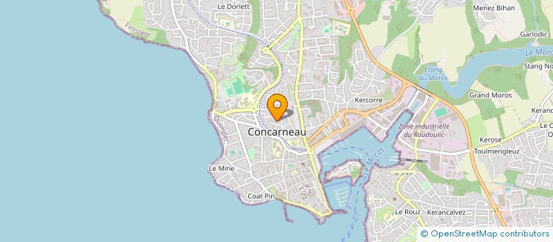 localisation de l'entreprise MERLIN BOUGAINVILLE  CONCARNEAU