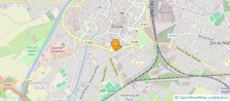 localisation de l'entreprise MERLIN DE DOUAI  DOUAI