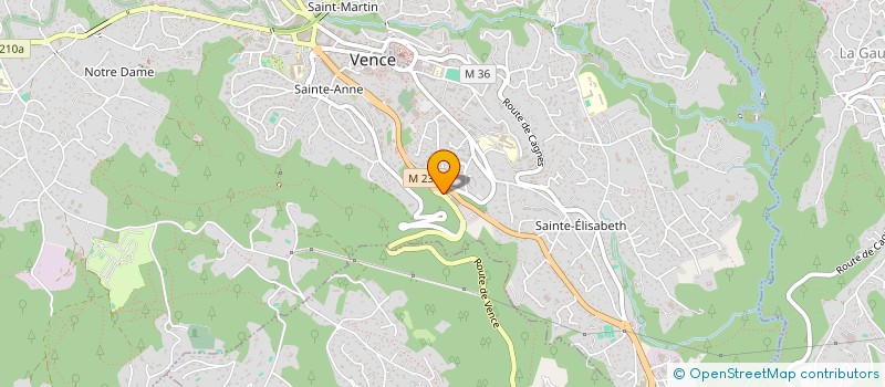 localisation de l'entreprise MERLIN F  VENCE