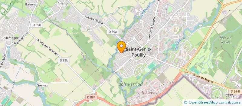 localisation de l'entreprise MERLIN INTERNATIONAL à SAINT-GENIS-POUILLY