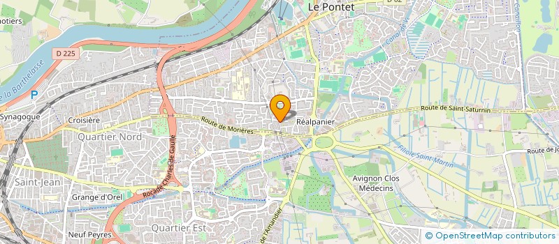 localisation de l'entreprise MERLIN PRIMEURS SARL  LE PONTET