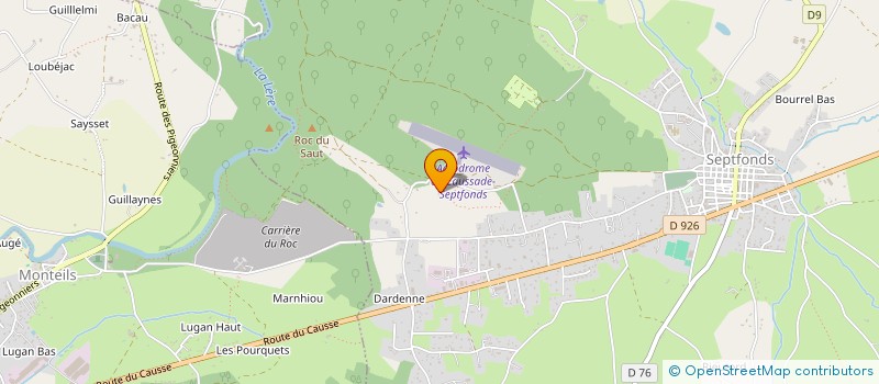 localisation de l'entreprise MERLIN RENNES CLOCHE  SEPTFONDS