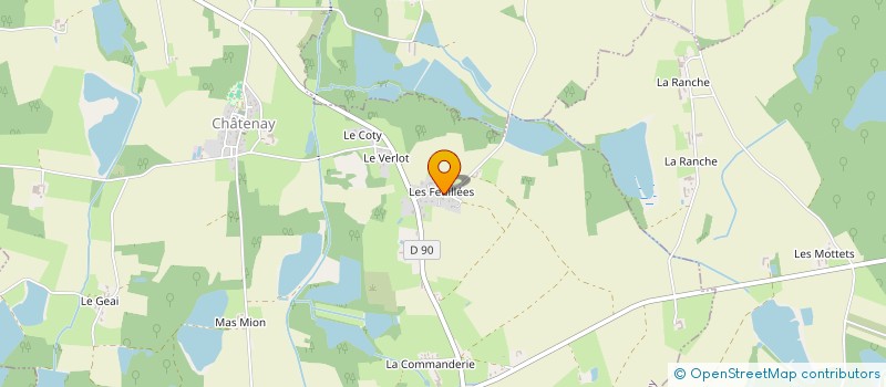 localisation de l'entreprise MERLIN TP SARL à CHATENAY