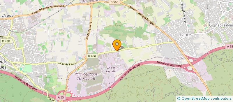 localisation de l'entreprise MERLINVEST  GIGNAC-LA-NERTHE