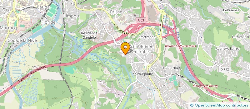 localisation de l'entreprise MERLO FREDERIC - GERARD EDWIGE  SAINT-PIERRE-D'IRUBE