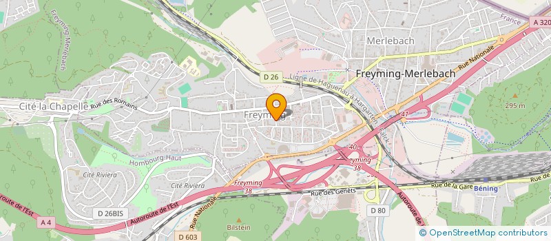 localisation de l'entreprise MERLYS à FREYMING-MERLEBACH