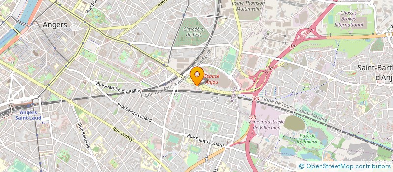 localisation de l'entreprise MERMAX à ANGERS