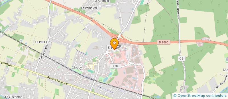 localisation de l'entreprise MERMAX à CHECY