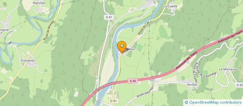 localisation de l'entreprise MERMET ATELIER TV  SERRIERES-SUR-AIN