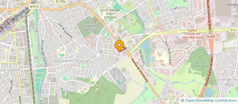 localisation de l'entreprise MERMET-BOUVIER ECONOMISTE DE LA CONSTRUCTION à METZ