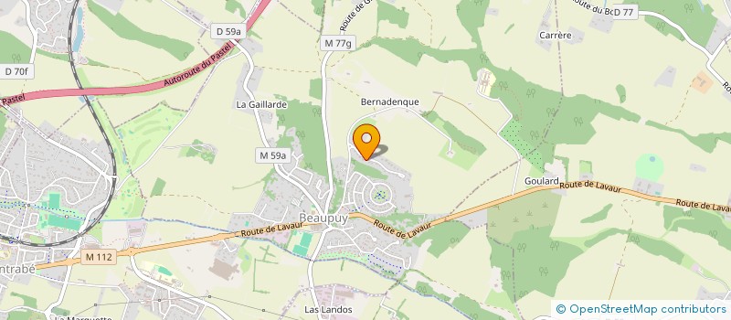 localisation de l'entreprise MERMET VINCENT  BEAUPUY