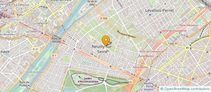 localisation de l'entreprise MERMOZ à NEUILLY-SUR-SEINE