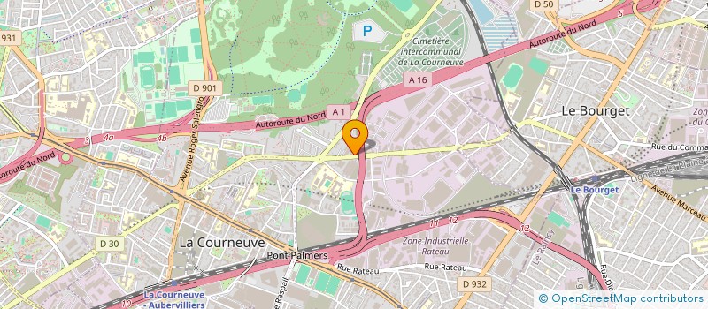 localisation de l'entreprise MERMOZ à LA COURNEUVE