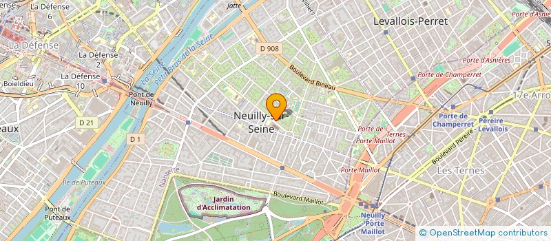 localisation de l'entreprise MERMOZ à NEUILLY-SUR-SEINE