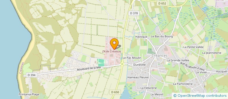 localisation de l'entreprise MERMOZ à CREANCES