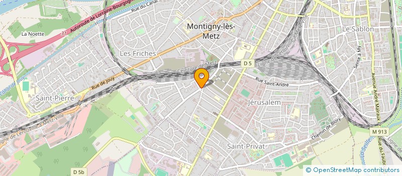localisation de l'entreprise MERMOZ 57 à MONTIGNY-LES-METZ