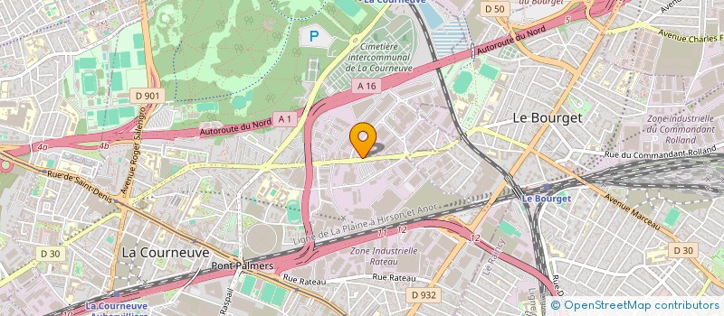 localisation de l'entreprise MERMOZ 7 à LA COURNEUVE