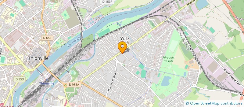 localisation de l'entreprise MERMOZ  YUTZ