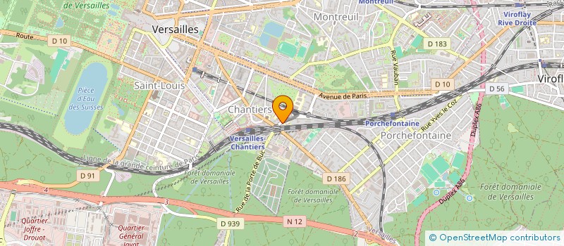 localisation de l'entreprise MERMOZ 89 à VERSAILLES