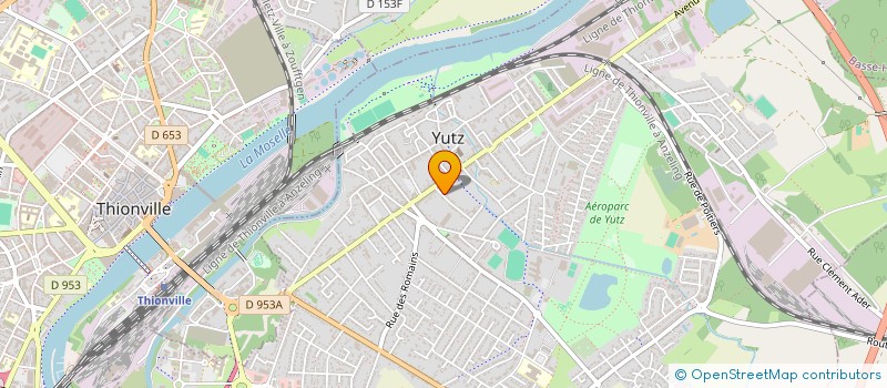 localisation de l'entreprise MERMOZ  YUTZ