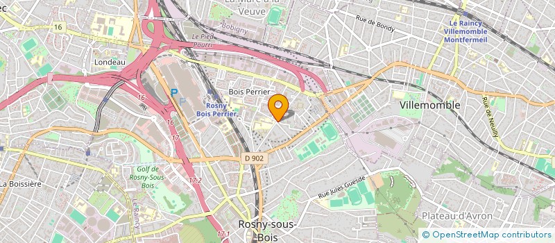 localisation de l'entreprise MERMOZ DRIVE à ROSNY-SOUS-BOIS